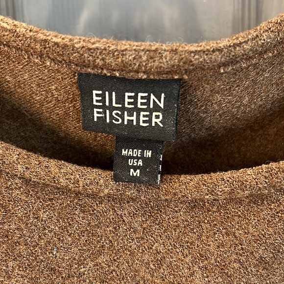 Rust Brown Medium Wool Eileen Fisher Dress - Picture 2 of 8